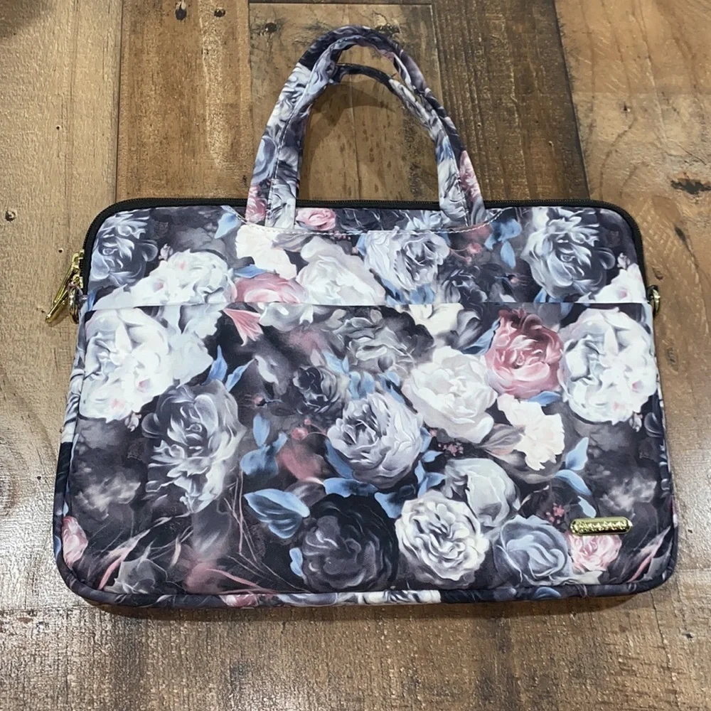 Laptop bag carrying case NWT abstract rose pattern